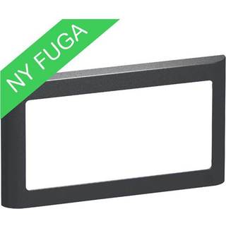 LK FUGA SOFT designramme for 2-modul indsats - Vandret - koksgrå