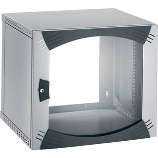 LK Actassi 19'' vægrack med glasdør 600x400x646 mm 12HE, lysegrå