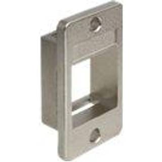 DeLOCK Keystone modulholder til montering i kabinet, metal, sølv