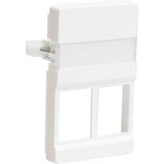 Belden Outlet 2xrj45 50x77mm white cdt design f