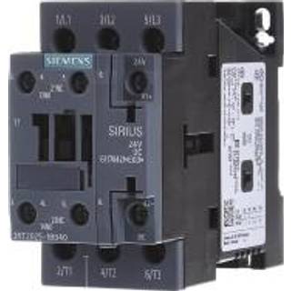 Siemens Kontaktor 7.5kw/400v dc 24v, 1no/1nc, 3-polet, størrelse s0 skrueterminaler