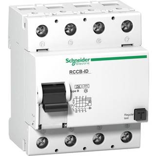 Schneider Fejlstrømsafbryder AC/DC RCCB PFI 4P 125 A 300 mA type B, øjeblikkelig