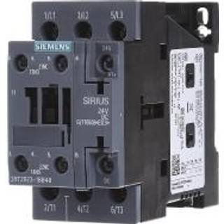 Siemens Kontaktor 4kw/400v dc 24v , 1no/1nc, 3-polet, størrelse s0 skrueterminaler