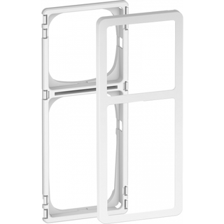 LK FUGA Slim designramme med monteringsramme 2 1/2 modul hvid