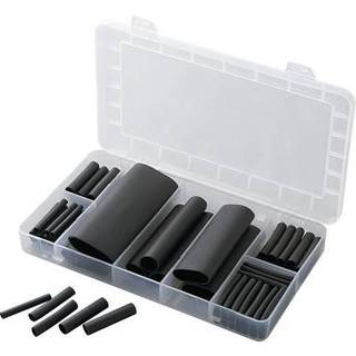 TRU COMPONENTS 1566305 Krympeslangesortiment Sort