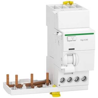 Schneider Electric Acti9 vigi ic40 add on fejlstrømsafbryder modul 3 pol + nul 40a 30ma klasse a