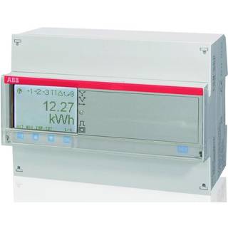 ABB El-måler 3 faset direkte måling 80Amp med puls/alarm udgang A43 111-100 Stål 2CMA170520R1000