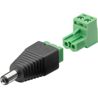 Terminal Block 2-pin til DC han 5,50x2,10mm - 1 stk.
