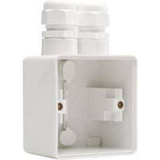 Niko Underlag 1-modul, 2x m20, ip55, hvid