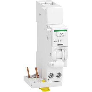 Schneider Acti9 Vigi iC40 add on fejlstrømsafbryder modul 1 Pol + Nul 25A 30mA klasse A A9Y80625
