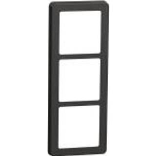 LK FUGA Base 63 Design ramme 3x1 modul, koksgrå
