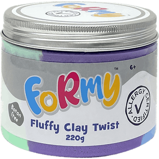 FoRmy Fluffy Clay - rainbow (På lager i varehus)