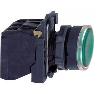 Schneider Electric Lampetryk komp grøn 24VAC/DC med LED NO+NC XB5AW33B5