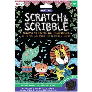 Ooly Mini Scratch & Scribble Art Kit: Safari Party