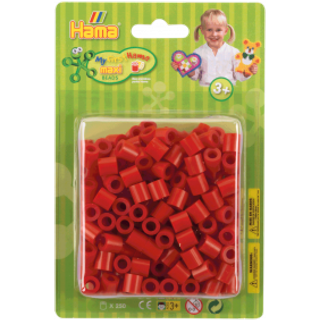 Hama Maxi, perler, 250 stk., rød (05) [Levering: 1-2 dage]