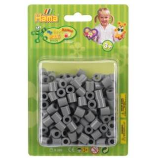 Hama Maxi, perler, 250 stk., grå (17) [Levering: 1-2 dage]
