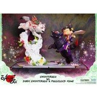 First 4 Figures - Okamiden - Chibiterasu vs. Dark Chibiterasu & Possessed Kuni Painted Statue (Standard Edition) - Figur