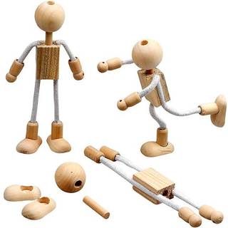 Flexi-fig: 4 Fleksible Træfigurer til Kreativ Leg