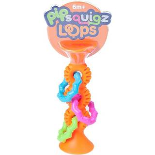 PipSquigz Loop Sugekop - Orange - Fat Brain babylegetøj - Fra 6 mdr.