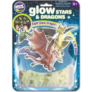 Glow - Drager + stjerner, 43 dele