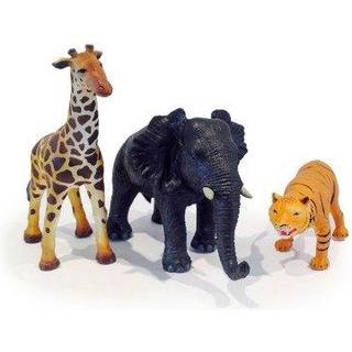 Figurer i 100 % naturgummi - Jungledyr
