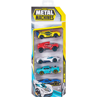 Metal Machines: Sæt med 5 biler i skala 1:64, serie 1 - forskellige