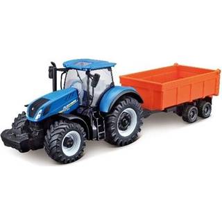 Bburago, traktor, New Holland T7.315 m/ tipvogn [Levering: 1-2 dage]