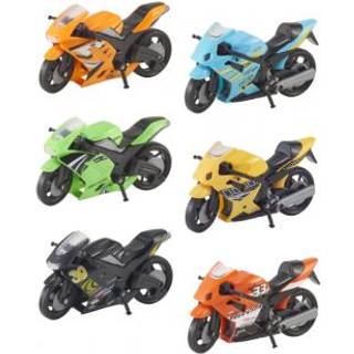 Legetøjsmotorcykel i ass. farve - 12 cm - 1 stk.