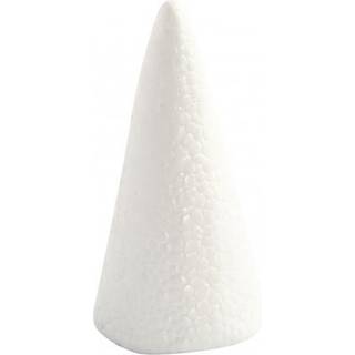Hvide Styropor Kegler 11 cm - 5 stk. til Kreativitet