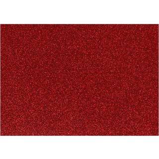 Glitter Strygestof A5 - Rød 148x210 mm til Kreativitet