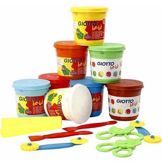 Giotto Modellervoks, 8 farver, 220 g - Afsmitningsfri