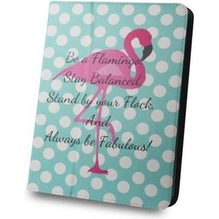 Universal beskyttelsesetui, Flamingo-prikker til tablets, 9-10