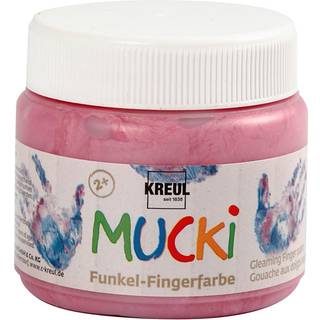 Mucki Fingermaling Metallic Rosa 150ml - Kreativ Leg