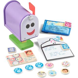Melissa & Doug Blue's Clues & You! Wooden Mailbox Play Set (27 stykker) 4 år og op
