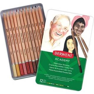 Derwent Academy skintones farveblyanter 12 stk.