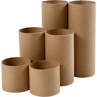 Paprør, L: 4,7+9,3+14 cm, diam. 5 cm, 6 stk./ 1 pk.