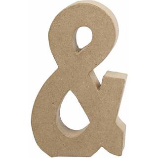 Håndlavet Papmaché Tegn - Unik Vægdekoration 19,9 cm