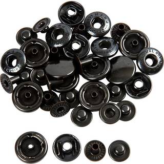Trykknapper 15 mm - 10 stk. refill til kreative projekter
