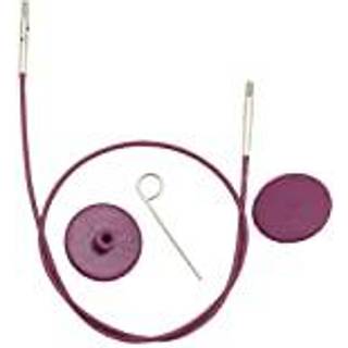 KnitPro Wire LILLA (40-150 cm) 20cm til at lave 40 cm Sættet indeholder et kabel, to stoppere og en strammenøgle.