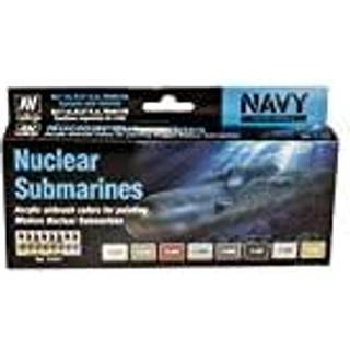 Vallejo Model Air Nuclear Submarines 8 x 17ml. [Levering: 1-2 dage]