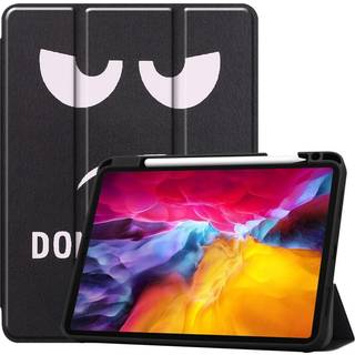 For iPad Pro 11 2021 Tri-fold Stand Tablet Case Cover - Don't Touch