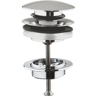 GROHE push-open bundventil, 1 1/4", Ø64 mm, supersteel