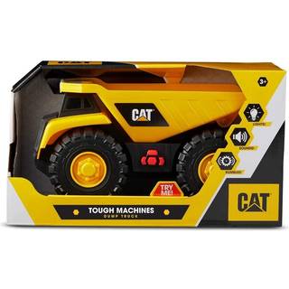 Cattoysofficial Cat Construction Tough Machines Toy Dump Truck 10 """" W/Realistic Lights & Sounds Rumbling Action Movable Parts & Robust Plastic C