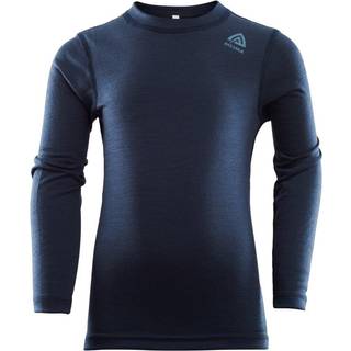 Aclima Kids' LightWool Crew Neck  Navy Blazer, 120 cm