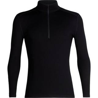 Icebreaker Men's Merino 260 Tech Long Sleeve Half Zip Thermal Top Black, S