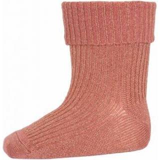 MP Denmark - MP Viscose Ida Glitter Rib Ankelstrømper - Canyon Rose - 17-18