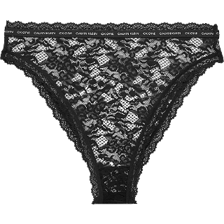 Calvin Klein CK One Lace Brazilian High Waist - Black - Small