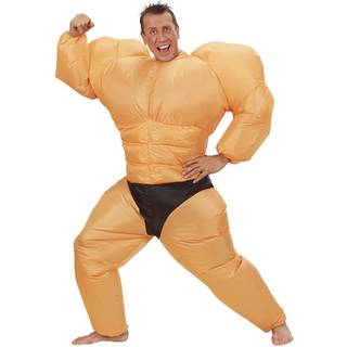 Oppusteligt bodybuilder kostume