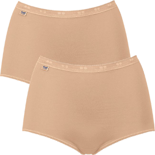 Sloggi 2-pak Basic Plus Maxi Briefs - Beige - 38 * Kampagne *