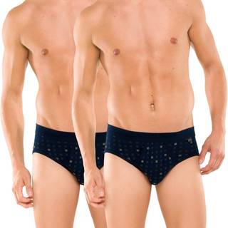 Schiesser 2-pak Essentials Sport Briefs With Fly - Navy-2 - XX-Large